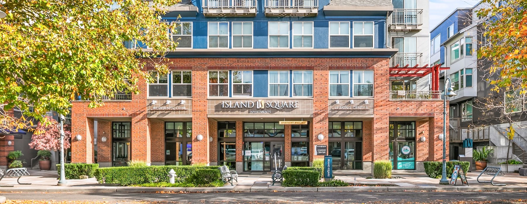 a building with a sign on it